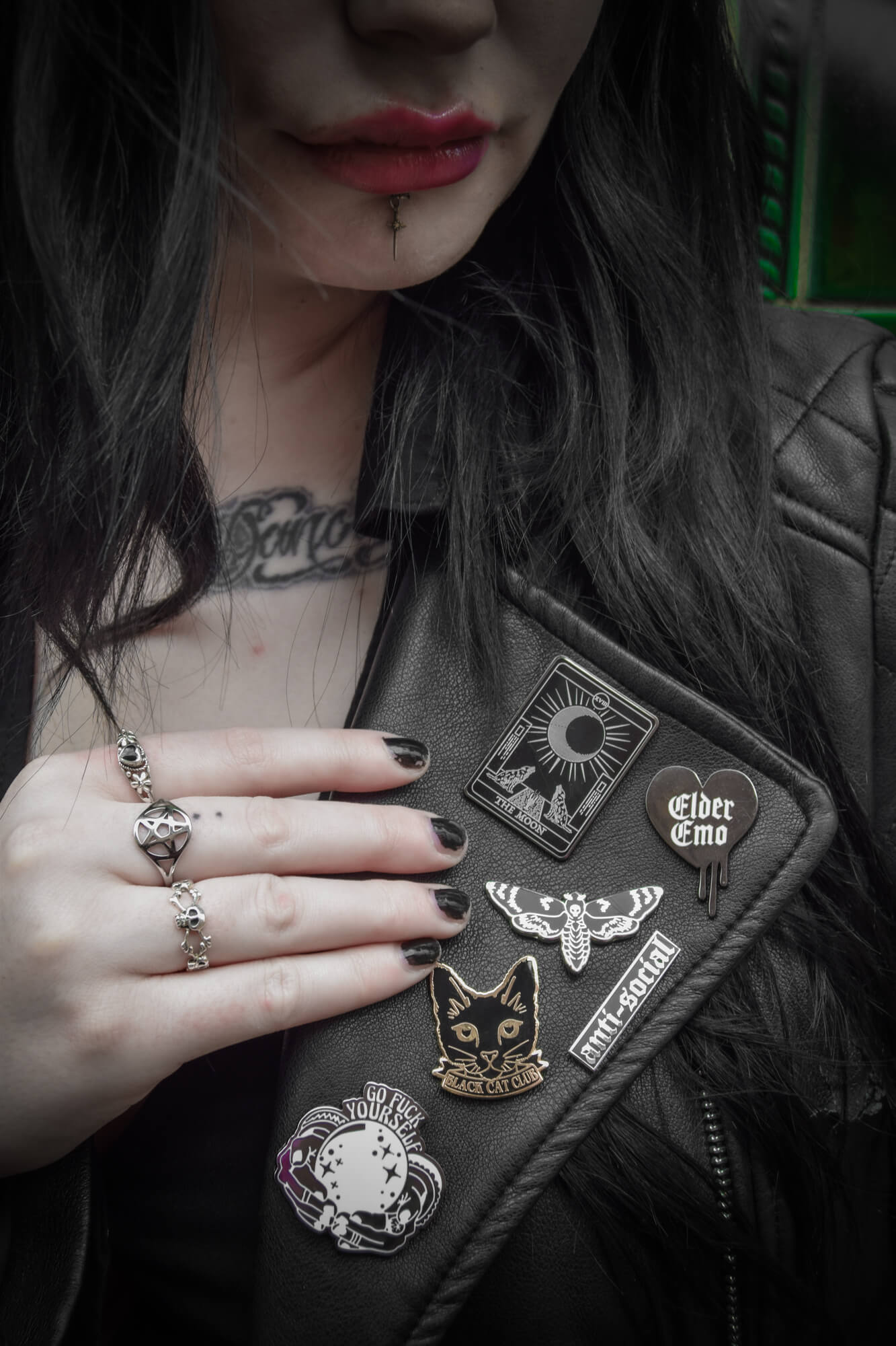 Gothic Enamel Pins  Occult Patches & Pins