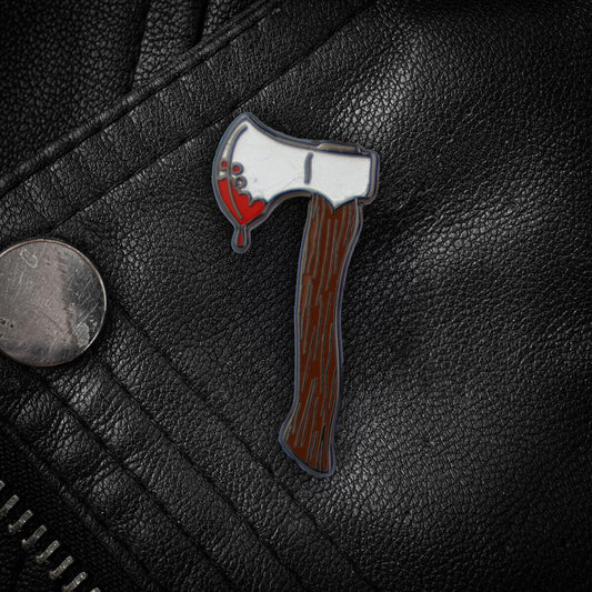 Bloody Hatchet Enamel Pin ⛧ Occult Patches & Pins