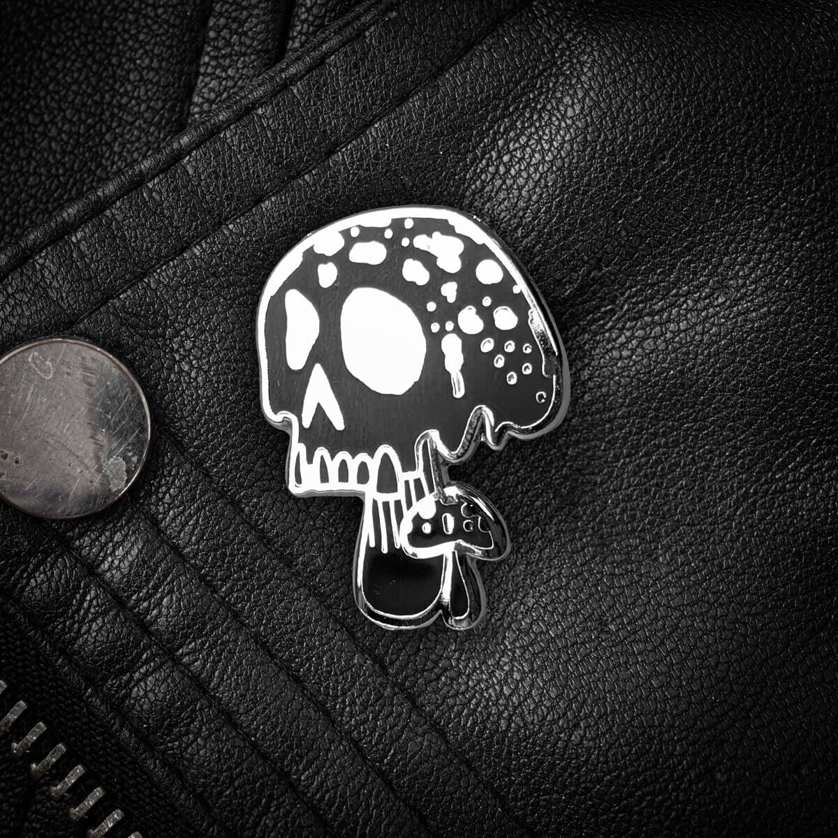 Death Mushroom Enamel Pin | Occult Patches & Pins