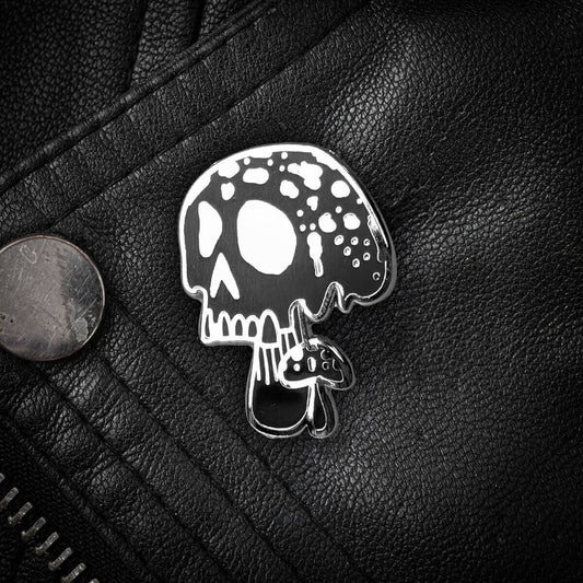 Death Mushroom Enamel Pin | Occult Patches & Pins