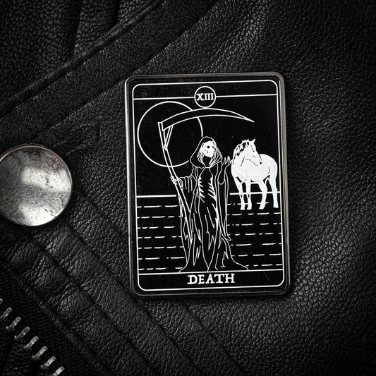 Death Tarot Enamel Pin | Occult Patches & Pins