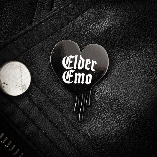 Elder Emo Enamel Pin | Occult Patches & Pins