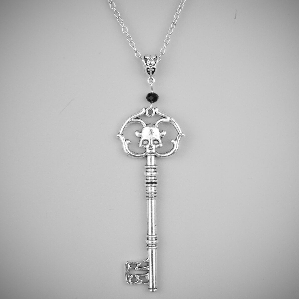 Mens skeleton sale key necklace