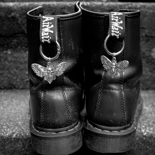 Moth Boot Charms | Occult Patches & Pins