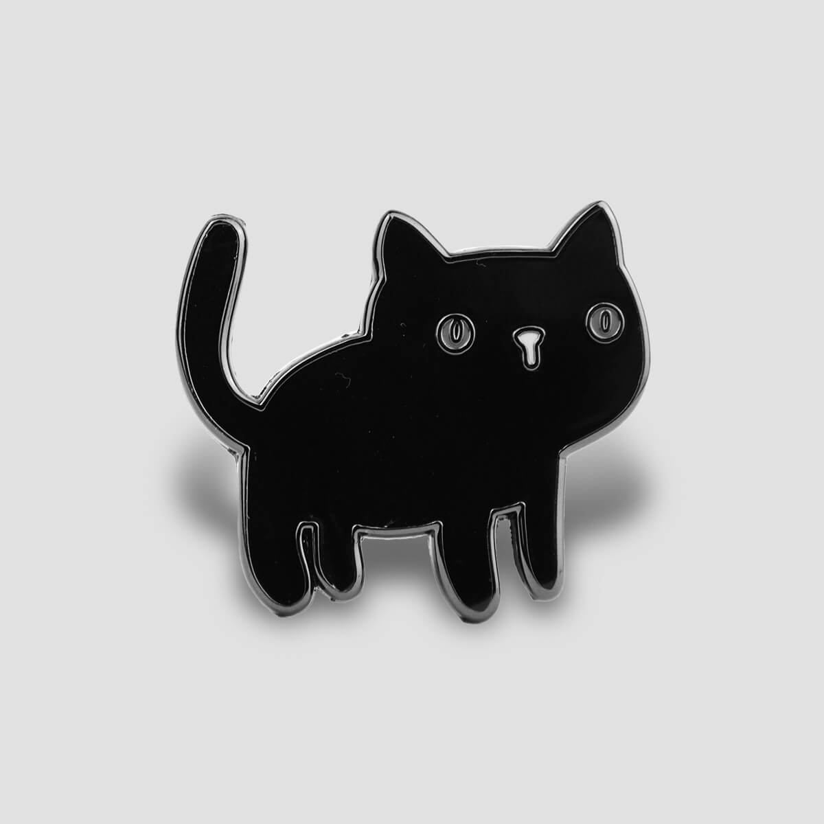 Black Cat Enamel Pin • Occult Patches & Pins
