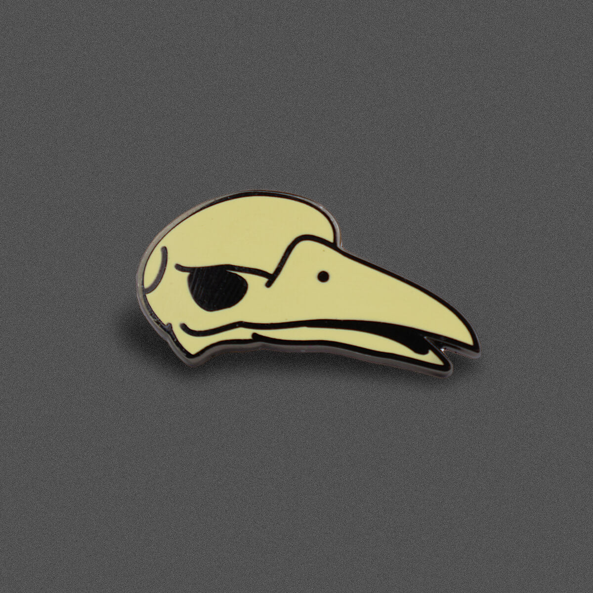 Crow Skull Enamel Pin • Occult Patches & Pins