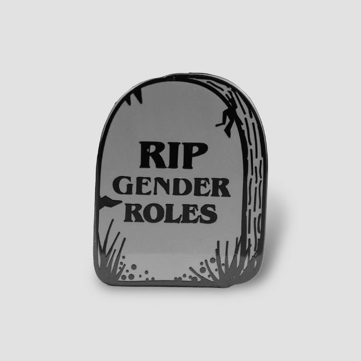 RIP Gender Roles Enamel Pin • Occult Patches & Pins
