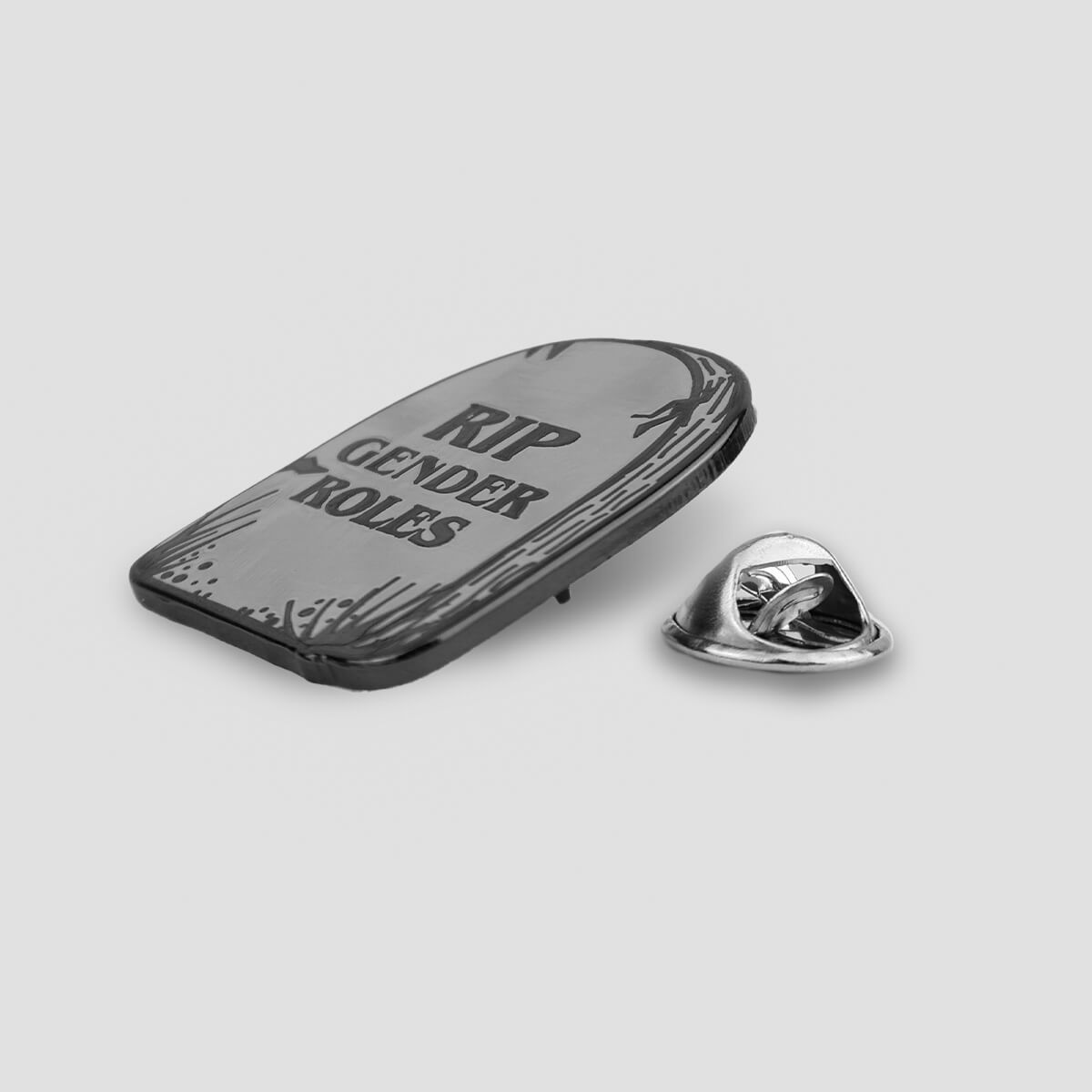 RIP Gender Roles Enamel Pin • Occult Patches & Pins