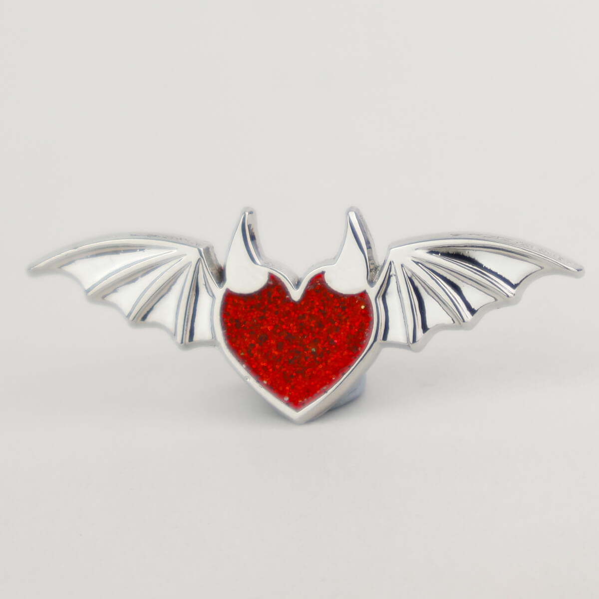 Devil Heart With Wings Enamel Pin