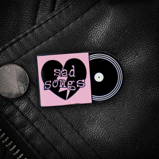 Vinyl Record Enamel Pin