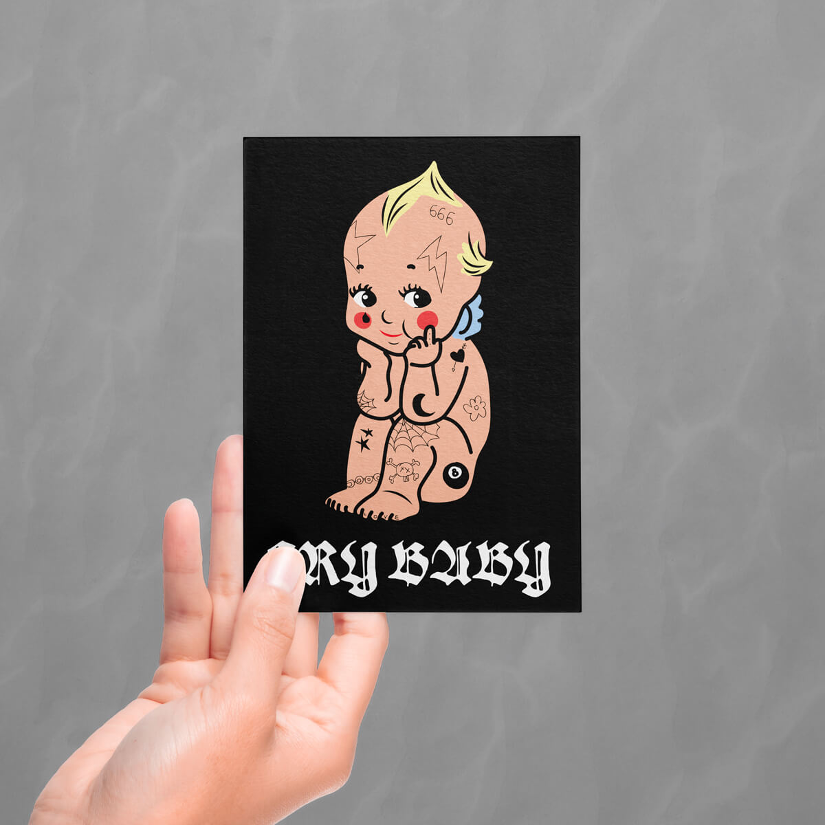 Cry Baby Postcard - Occult Patches & Pins