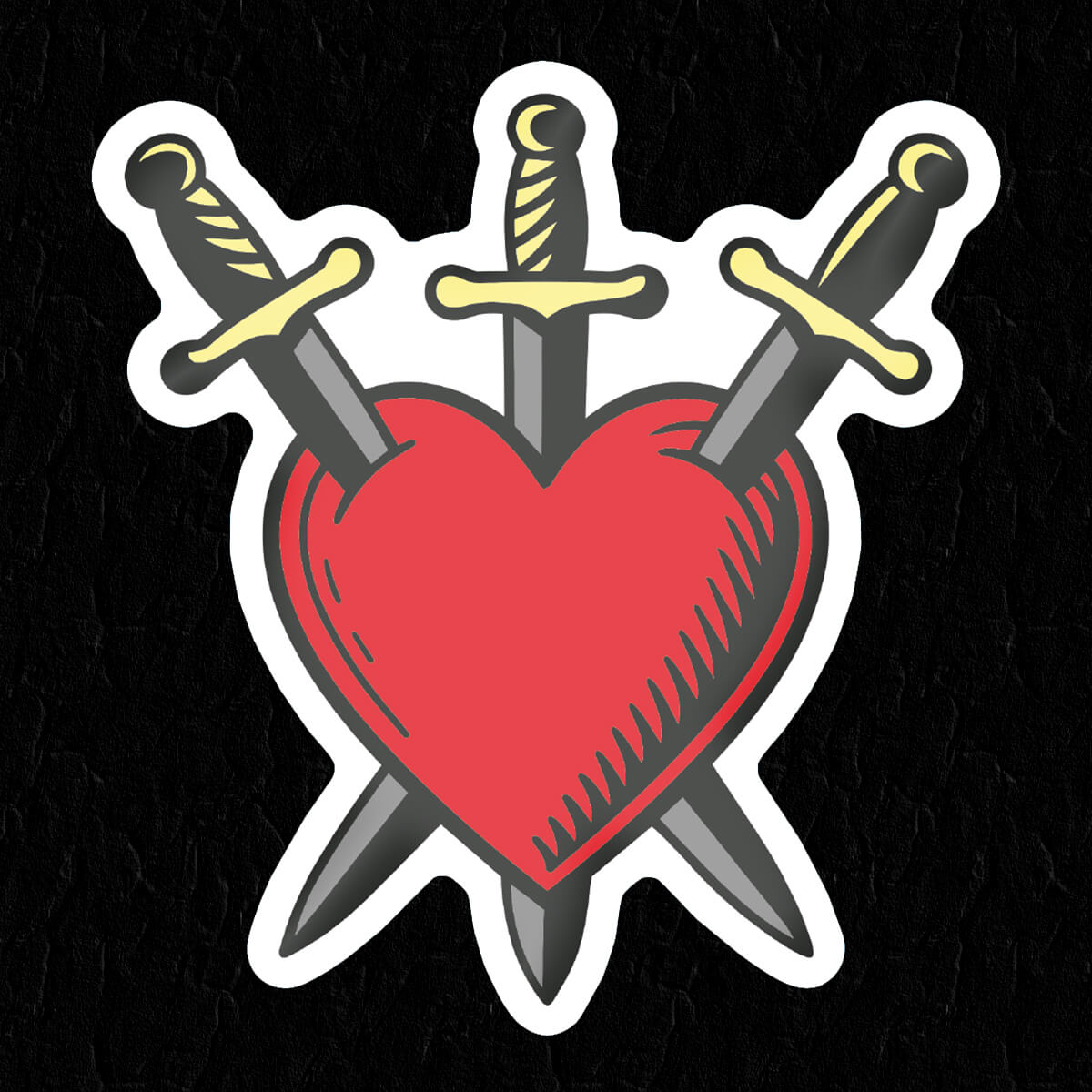 Sacred Heart Sticker - Occult Patches & Pins