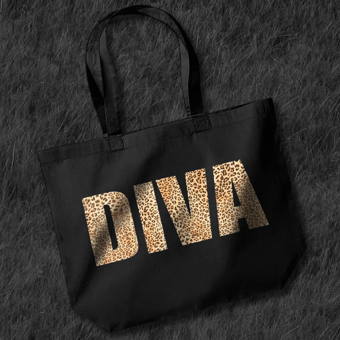 Diva X-Large Black Tote Bag - Occult Patches & Pins