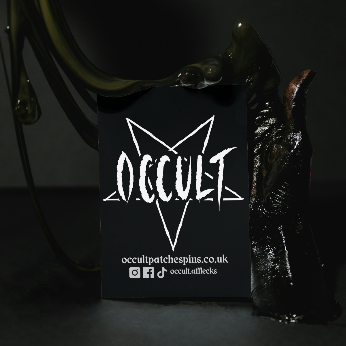 Black card with 'O.CCULT' logo and branding on a dark background