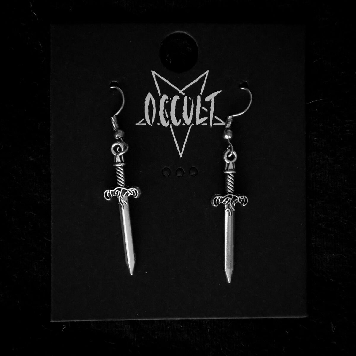Dagger Earrings • Occult Patches & Pins