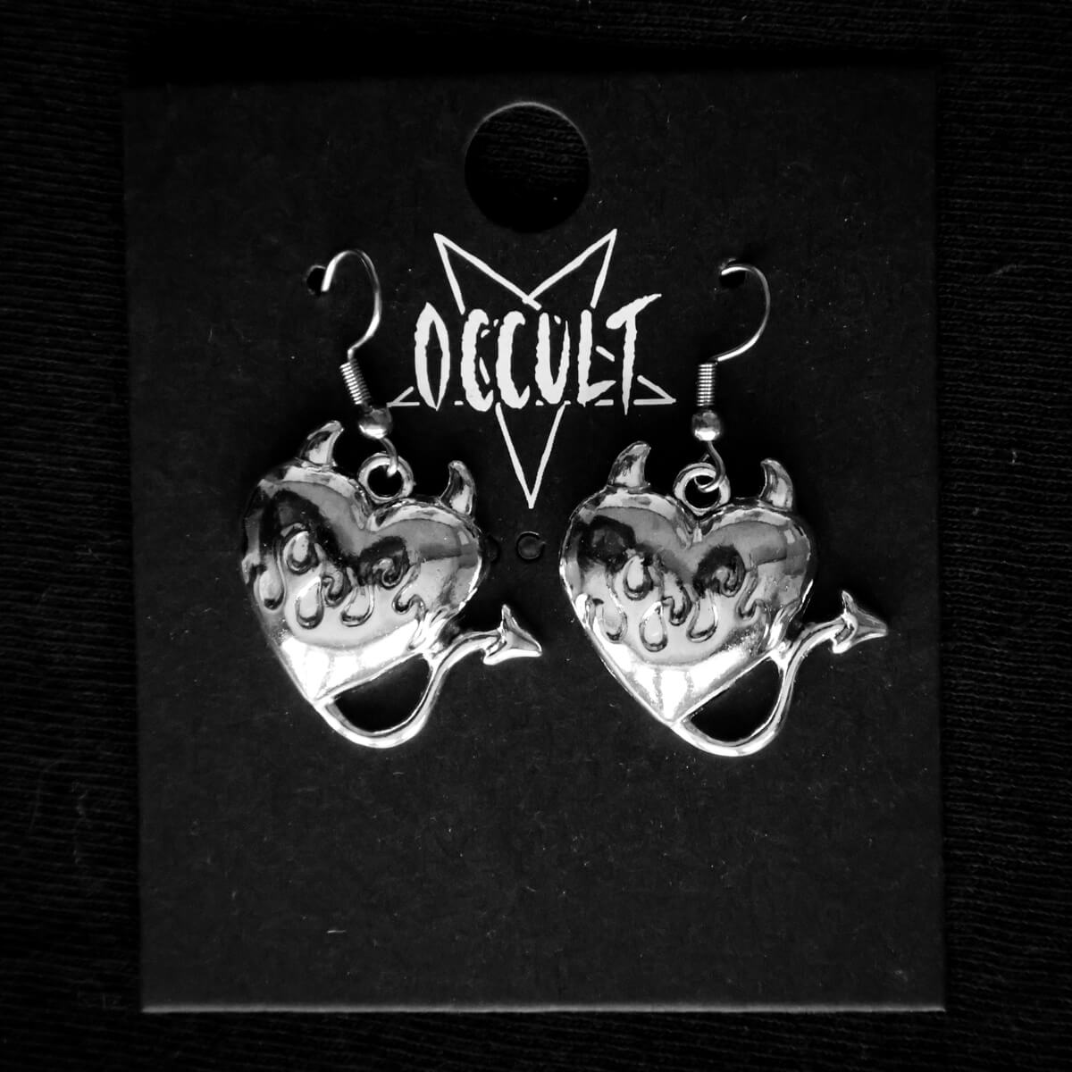 Devil Heart Earrings