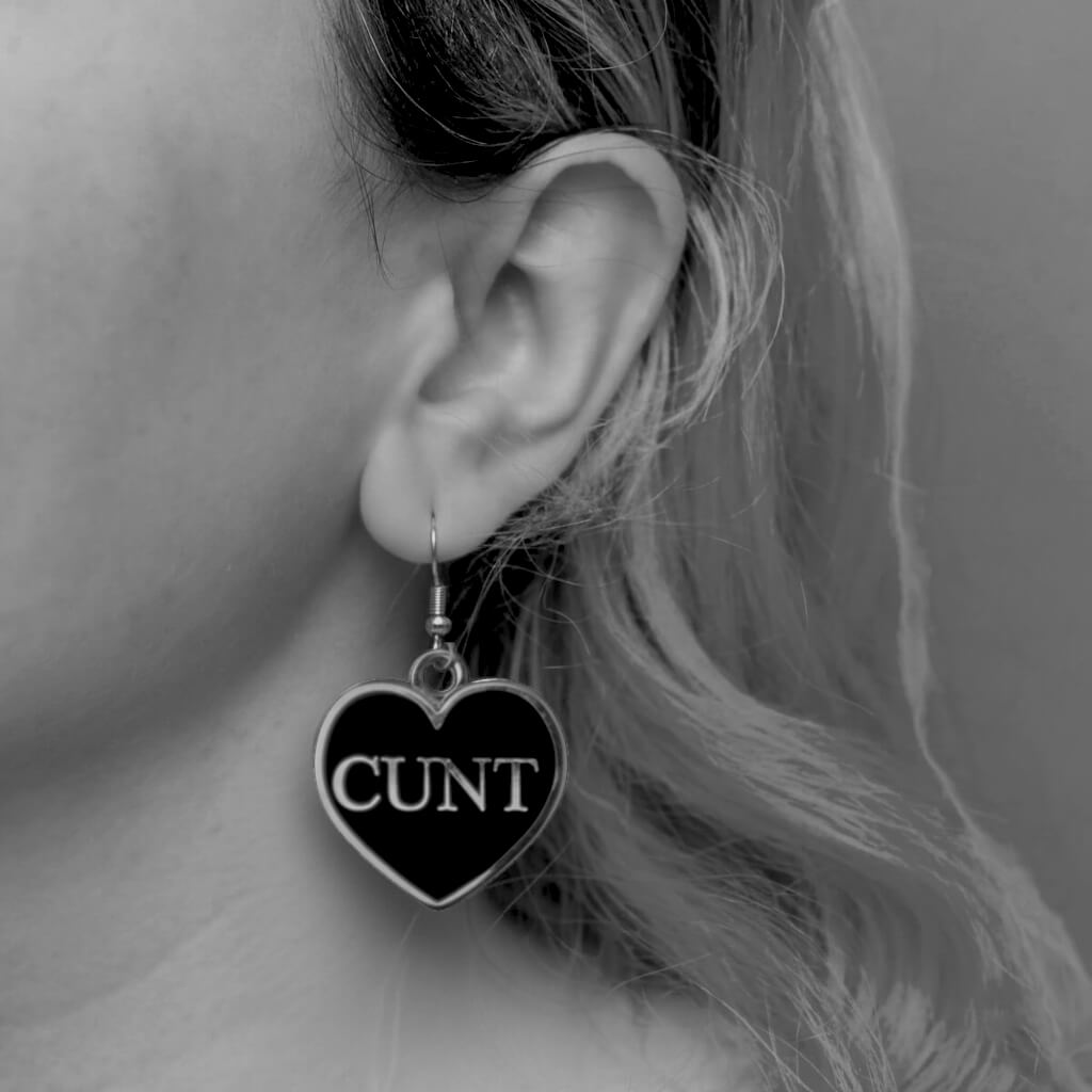 Cunt Necklace & Earrings Set