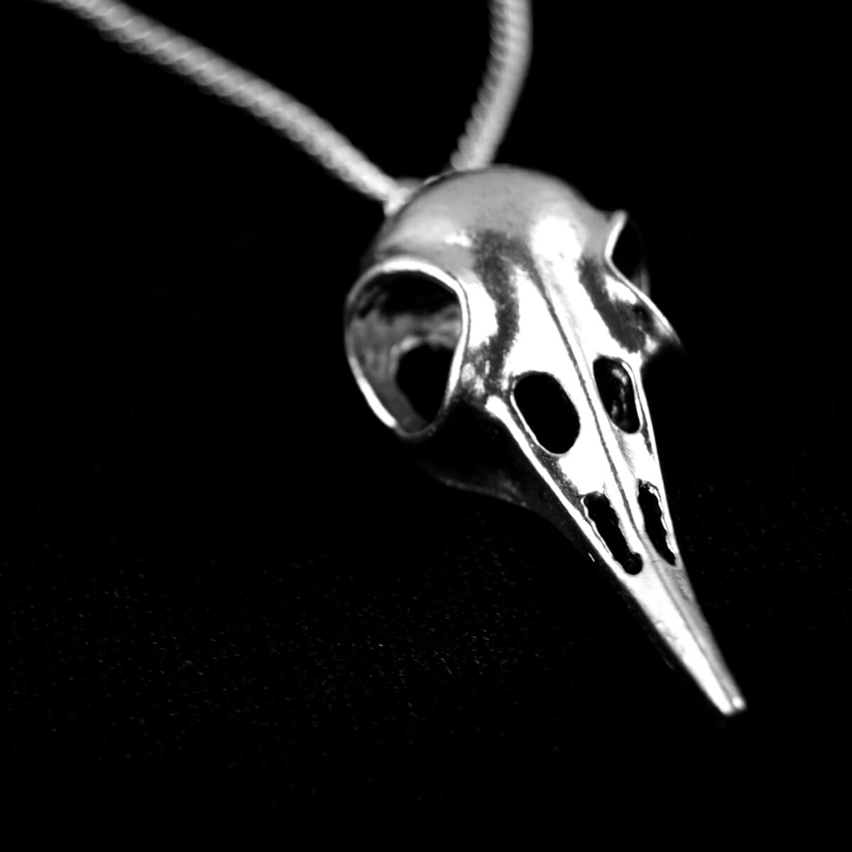Bird Skull Necklace | Occult Patches & Pins