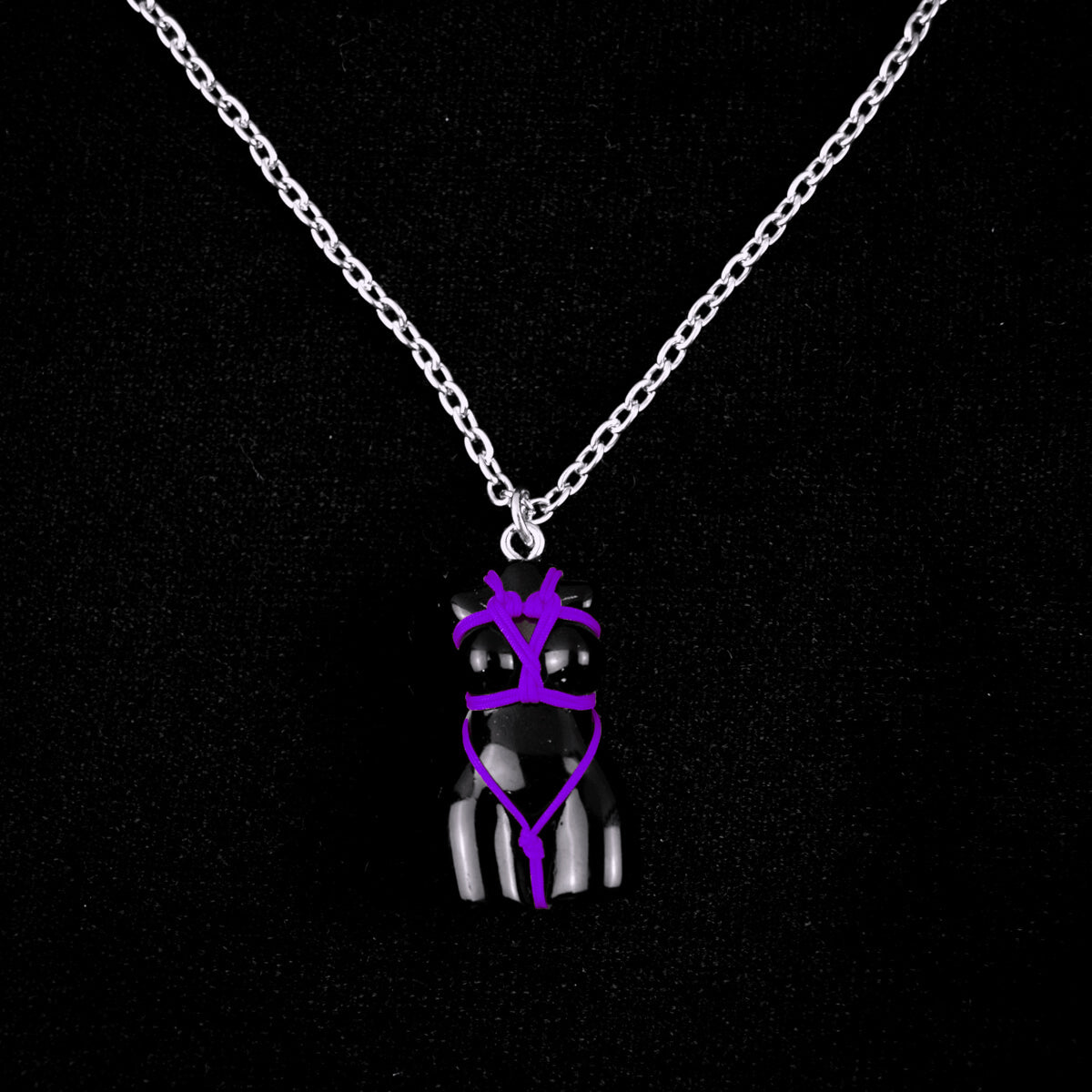 Purple Shibari Necklace