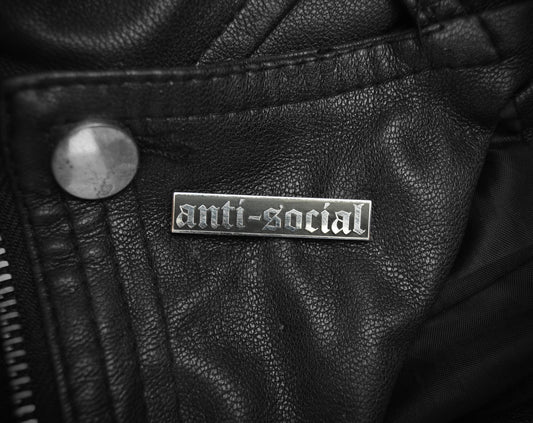 Anti-social Gothic Enamel Pin | Ocult Patches & Pins