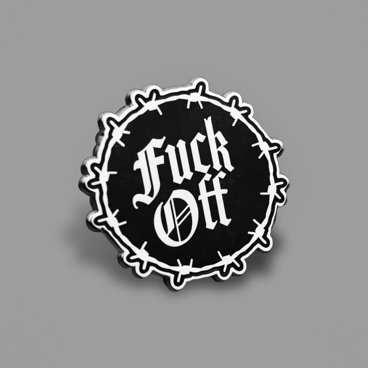 Fuck Off Gothic Enamel Pin | Ocult Patches & Pins