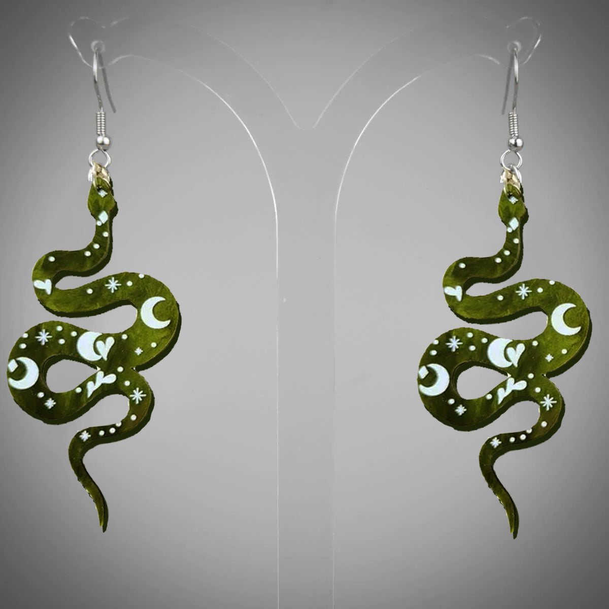 Acrylic Snake Earrings