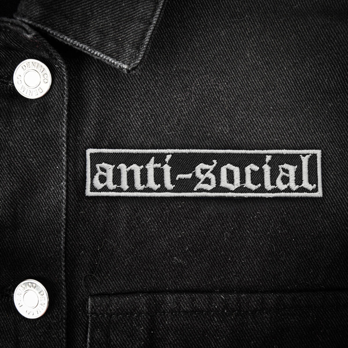 Anti-Social Gothic Patch | Occult Patches & Pins