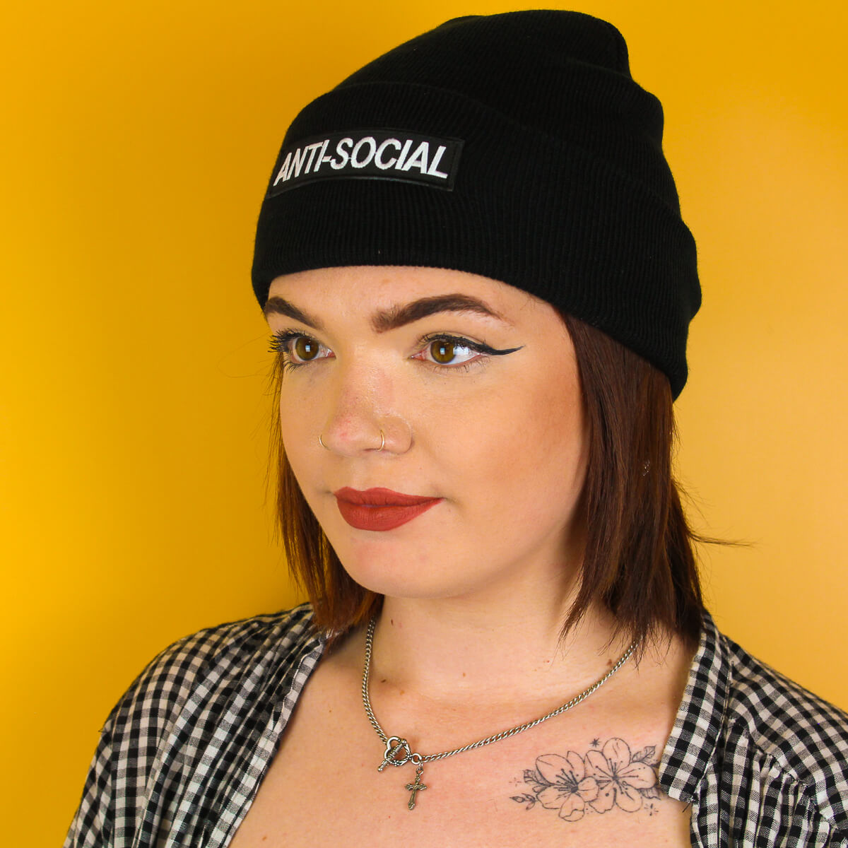 Anti-Social Beanie | Occult Patches & Pins