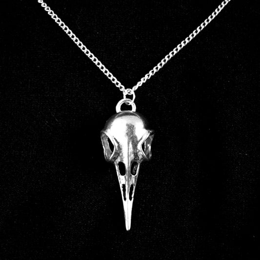 Bird Skull Necklace | Occult Patches & Pins