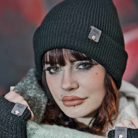 Black Beanie with Occult Tag