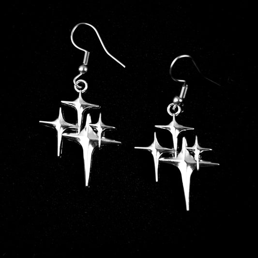 Cosmic Stars Earrings | Occult Patches & Pins