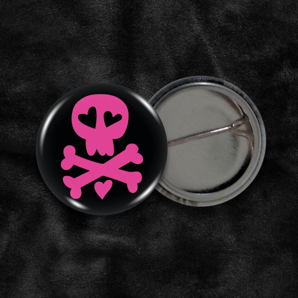 Cute Skull Badge ⛧ Occult Patches & Pins
