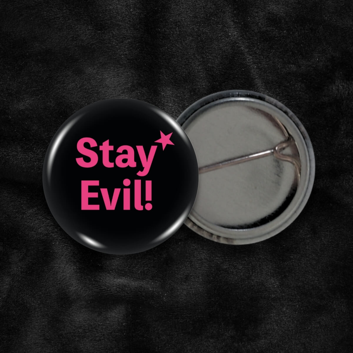 Stay Evil Badge ⛧ Occult Patches & Pins