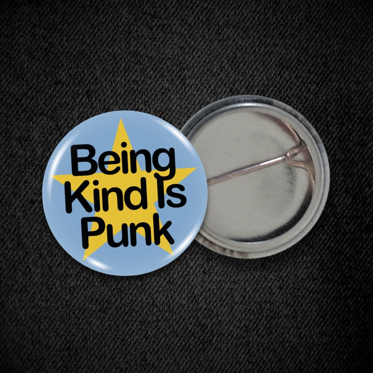 Being Kind Is Punk Badge ⛧ Occult Patches & Pins