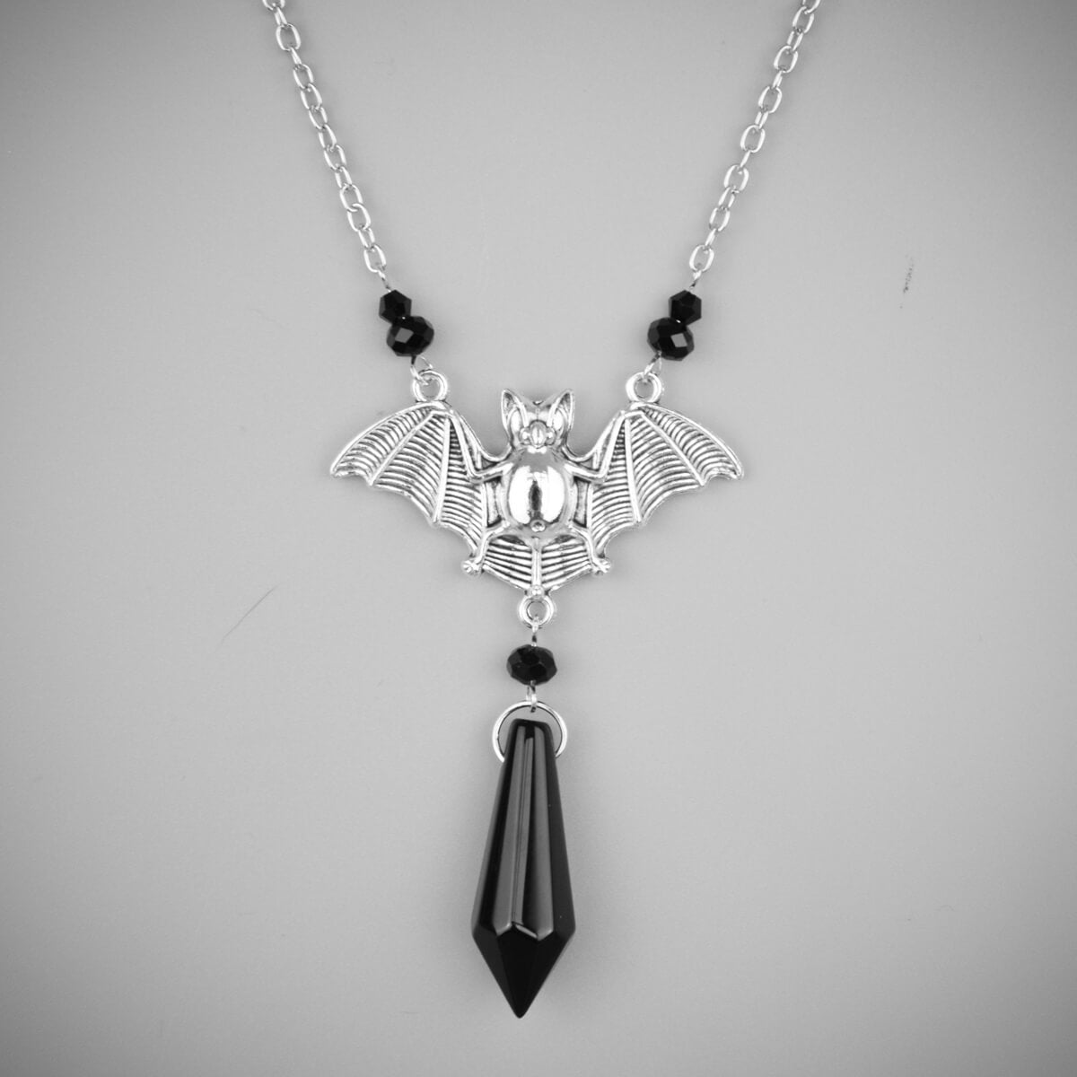 Bat Crystal Necklace | Occult Patches & Pins