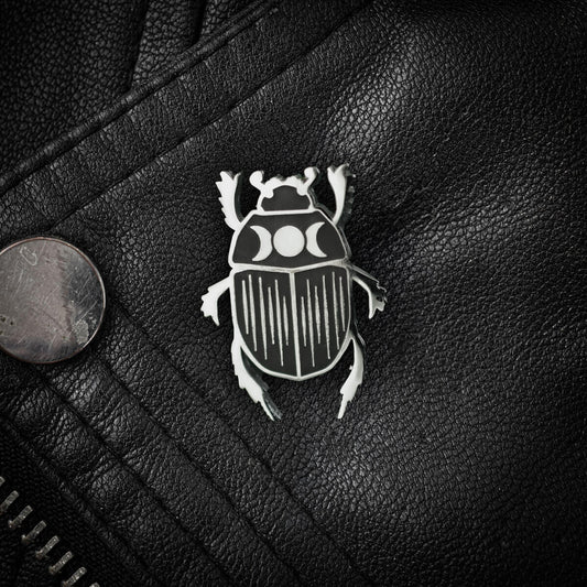 Beetle Enamel Pin | Occult Patches & Pins