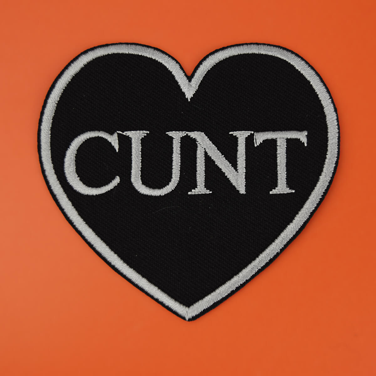 Cunt Black Heart Patch | Occult Patches & Pins