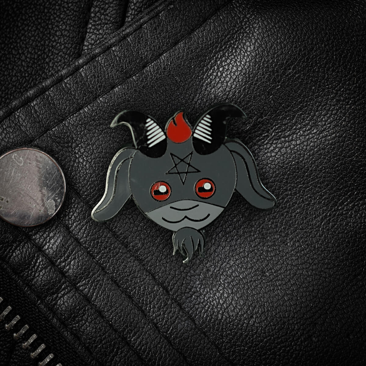 Cute Baphomet Enamel Pin | Occult Patches & Pins