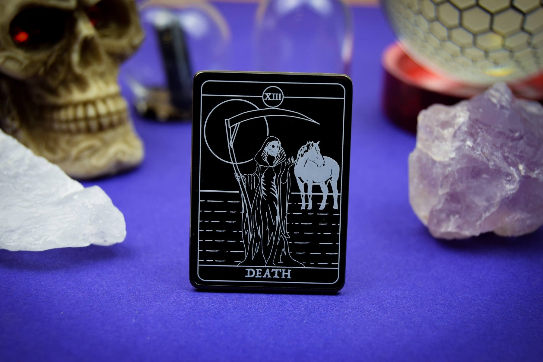 Death Tarot Enamel Pin | Occult Patches & Pins