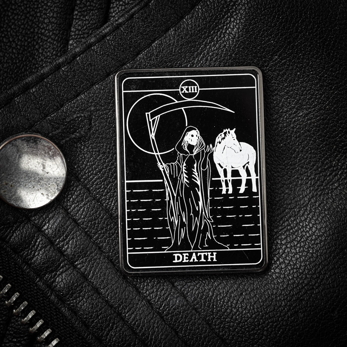 Death Tarot Enamel Pin | Occult Patches & Pins