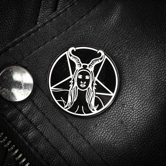 Devil Woman Enamel Pin | Occult Patches & Pins