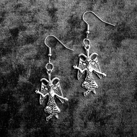 Baphomet Earrings | Occult Patches & Pins