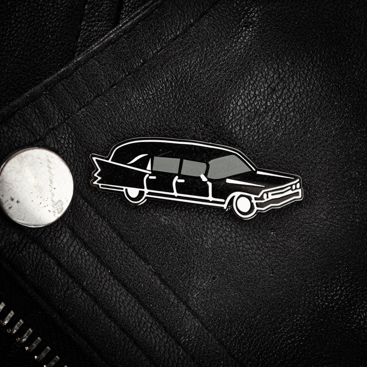 Hearse Enamel Pin | Occult Patches & Pins