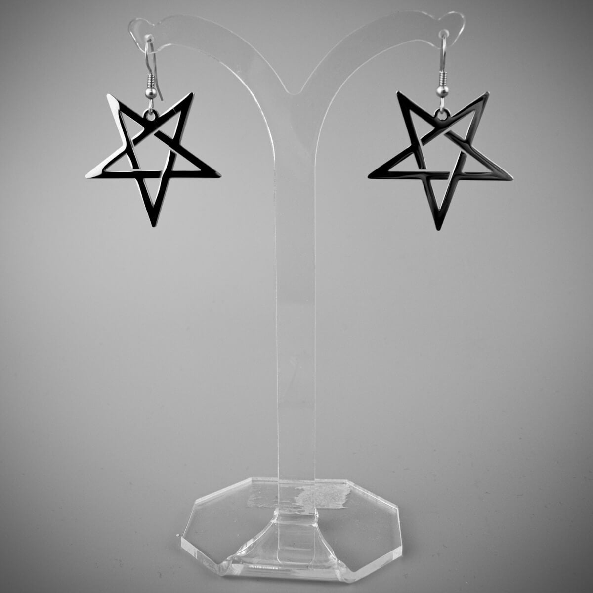 Inverted Pentagram Earrings | Occult Patches & Pins