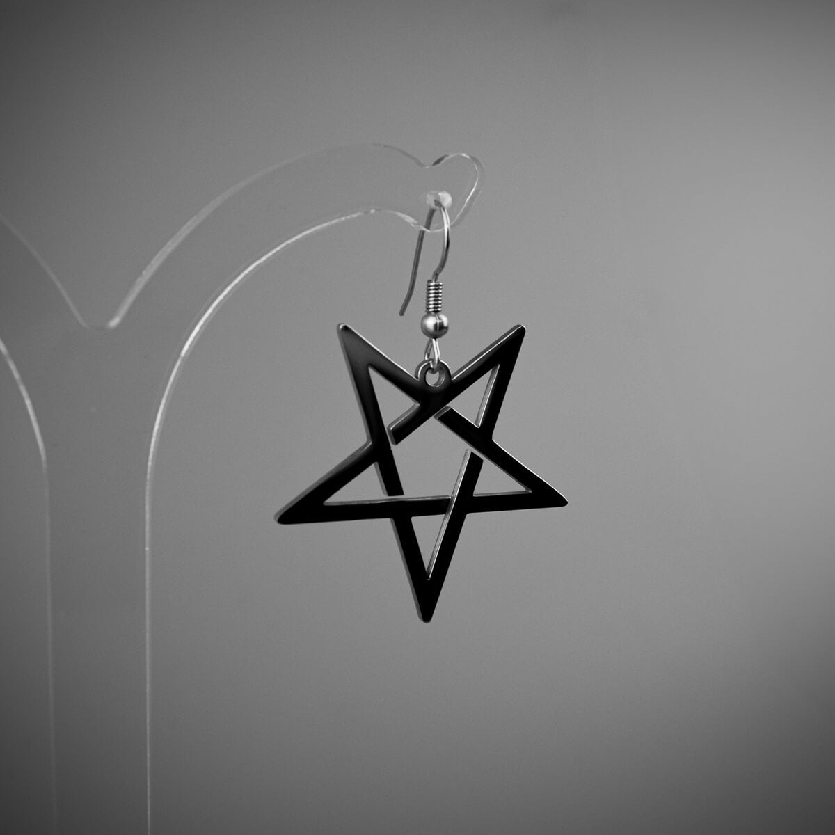 Inverted Pentagram Earrings | Occult Patches & Pins