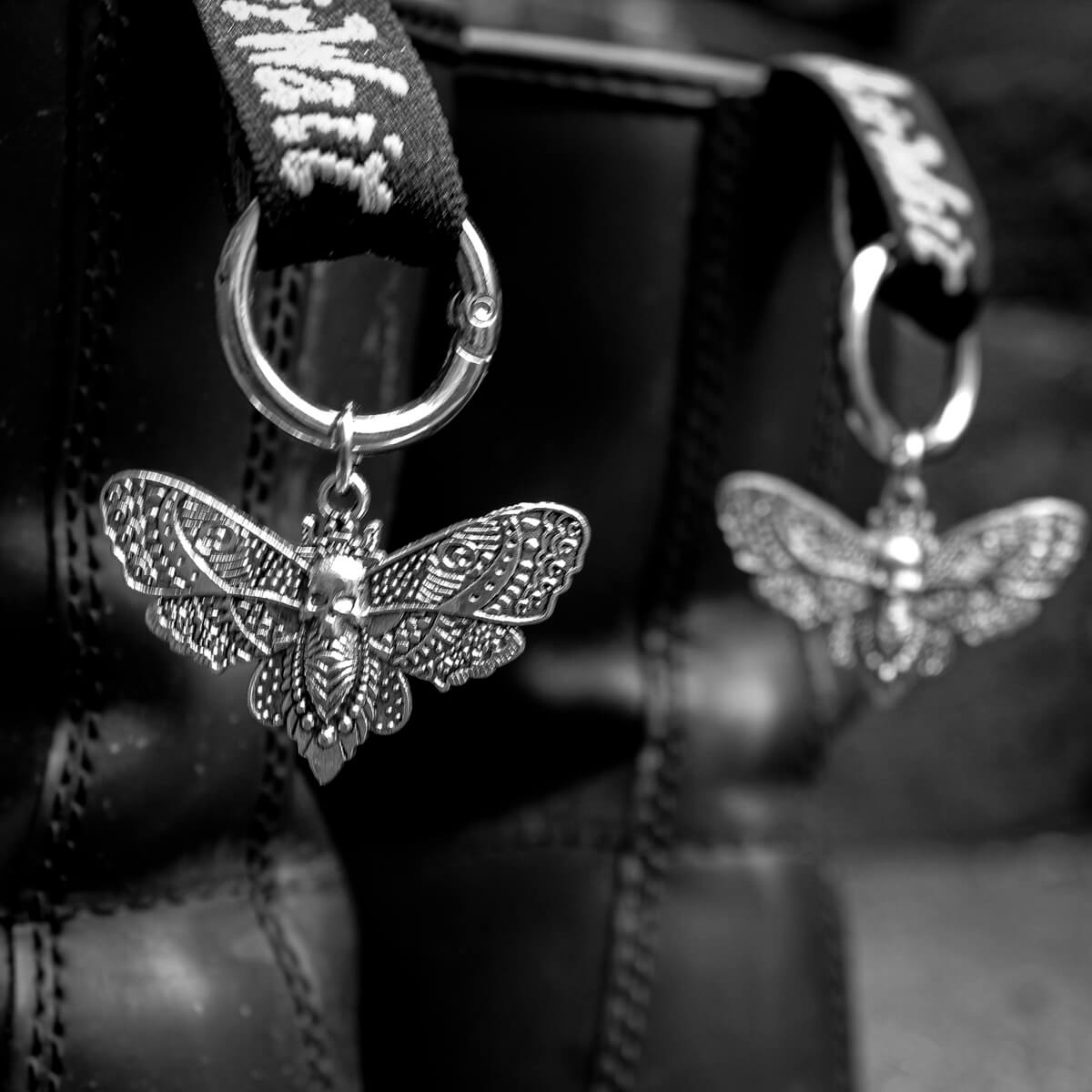 Moth Boot Charms | Occult Patches & Pins