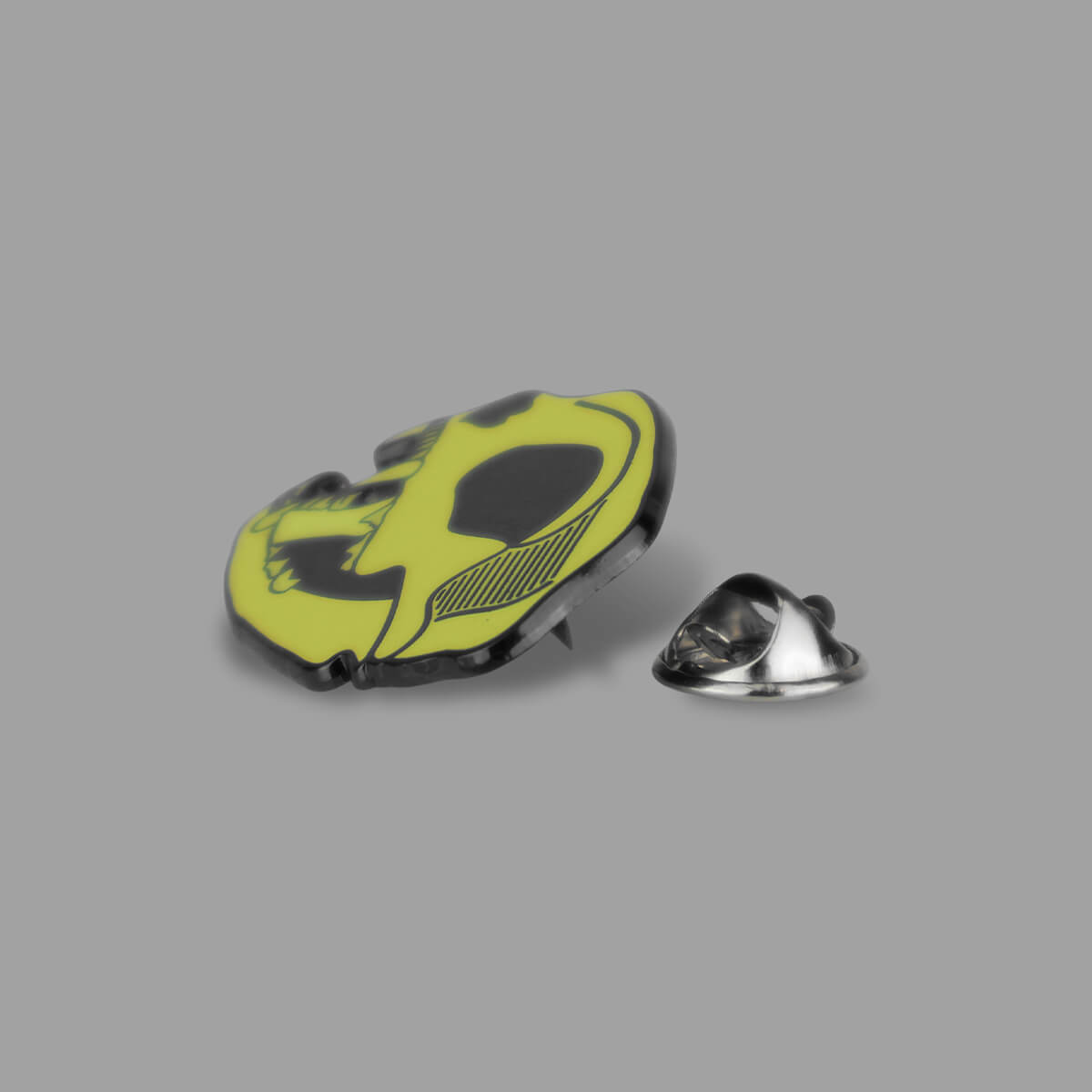 Cat Skull Enamel Pin