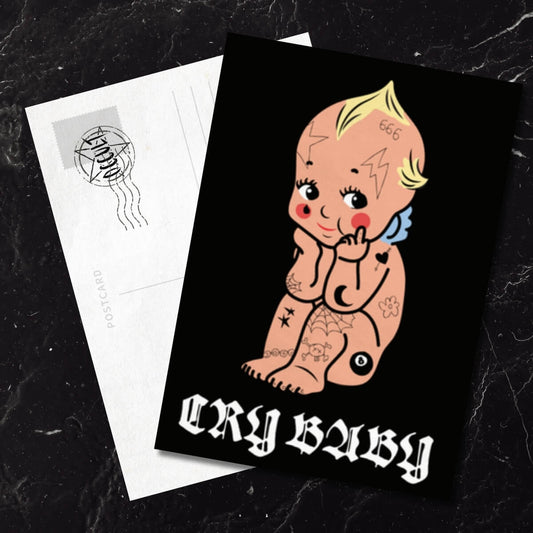 Cry Baby Postcard - Occult Patches & Pins