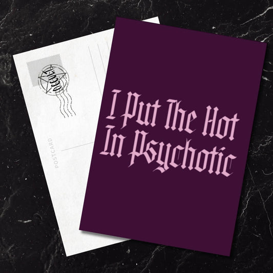 Psychotic Postcard ⛧ Occult Patches & Pins