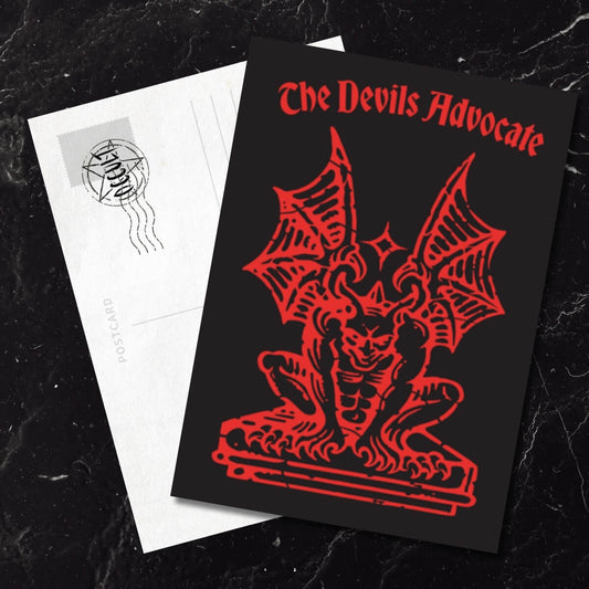 The Devil's Advocate Postcard - Occult Patches & Pins